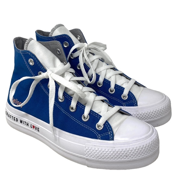 Converse Ctas Lift Platform Shoes Hi Canvas Black Gray Women Custom 171209C-WBGW - Picture 2 of 10